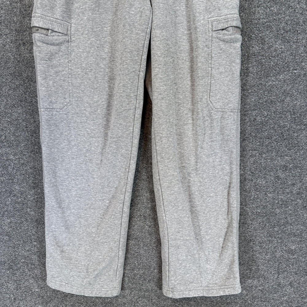 Nike Cargo Sweatpants Mens Medium Gray Fleece Straight Leg Athletic Lounge - Picture 2 of 11